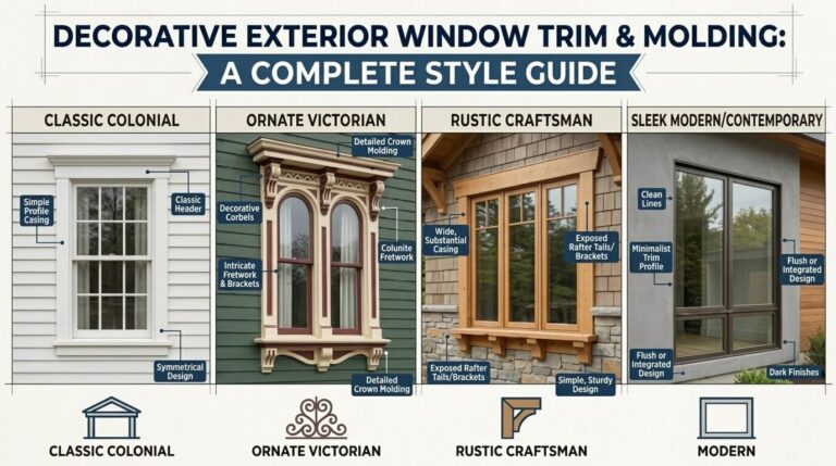 Decorative Exterior Window Trim & Molding: A Complete Style Guide