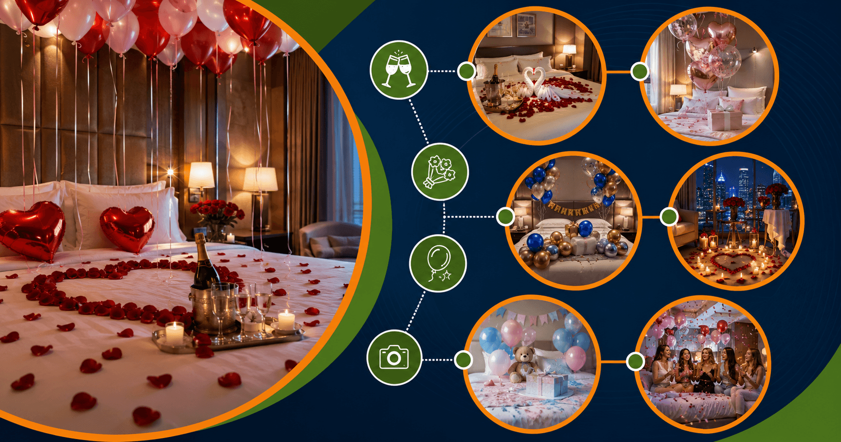 Hotels That Decorate Rooms: Complete Guide to Hotel Room Decor, Balloon Setups & Romantic Hotel Decorations