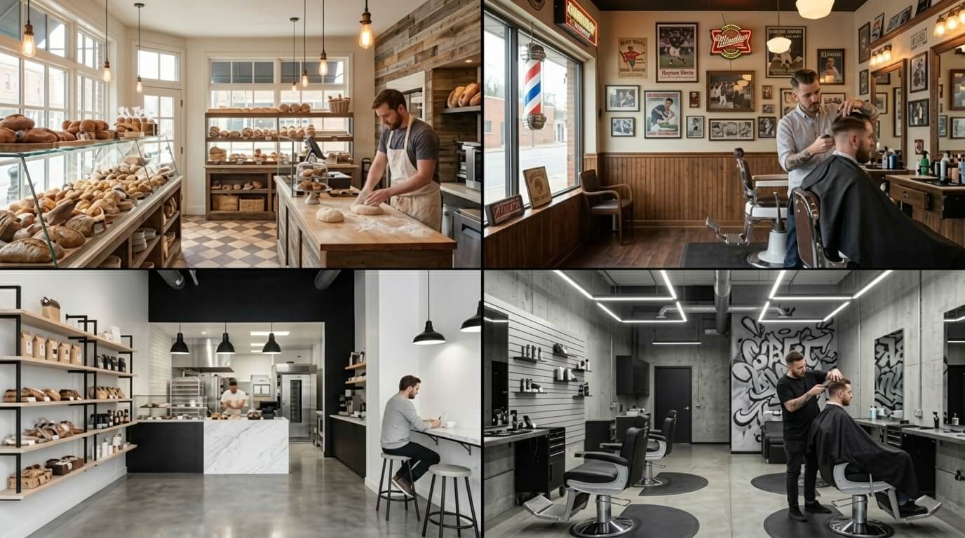 Bakery & Barber Shop Interior Decor: Commercial Space Design Guide