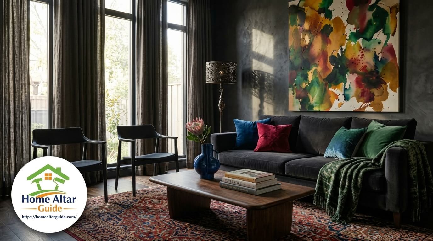 Dark Furniture Living Room Decorating Ideas Bold & Beautiful