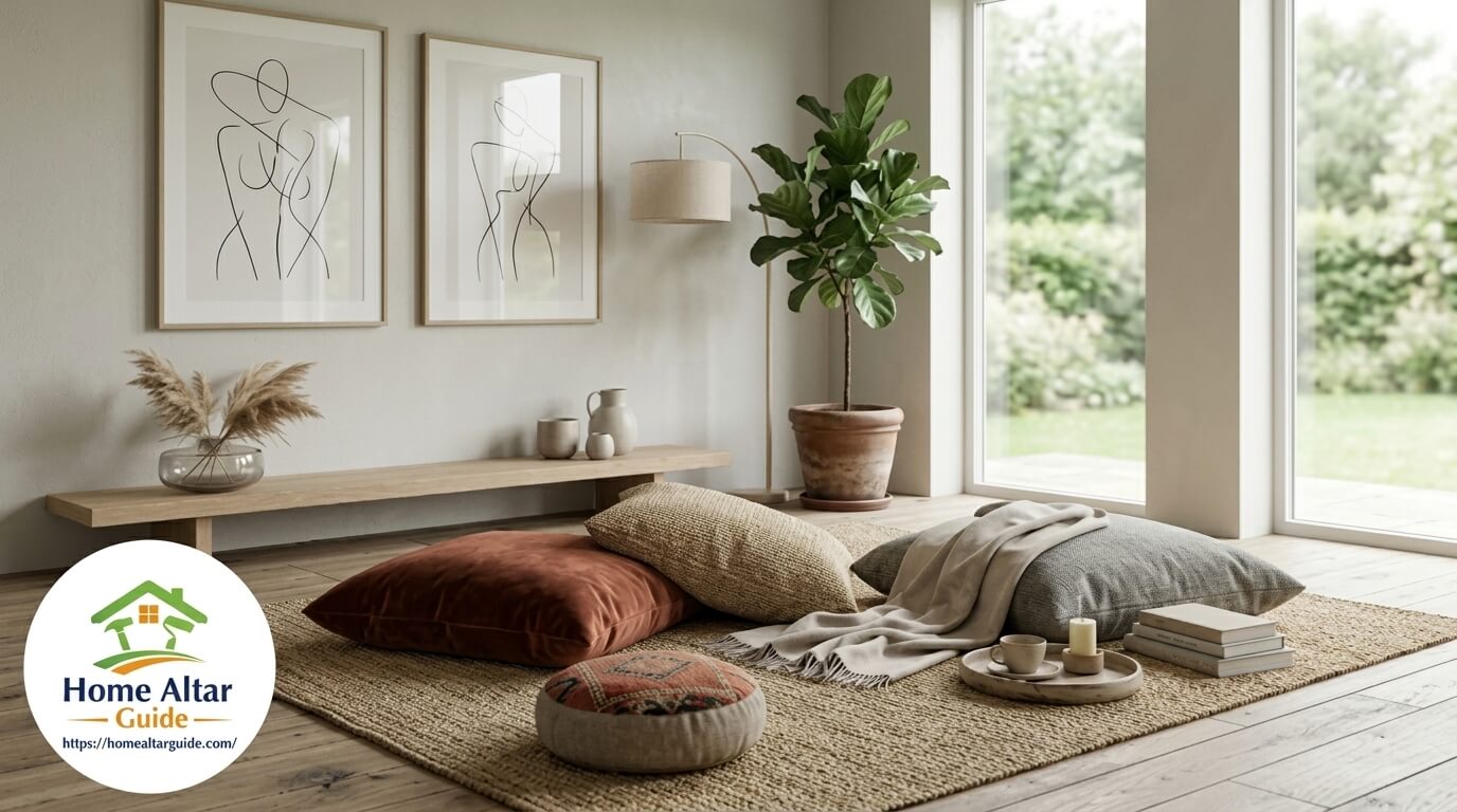 How to Decorate a Living Room with Minimal or No Furniture