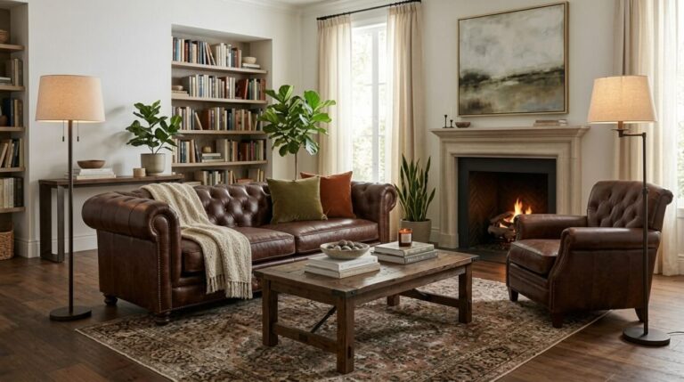 Leather Furniture Living Room Decorating Ideas & Style Tips