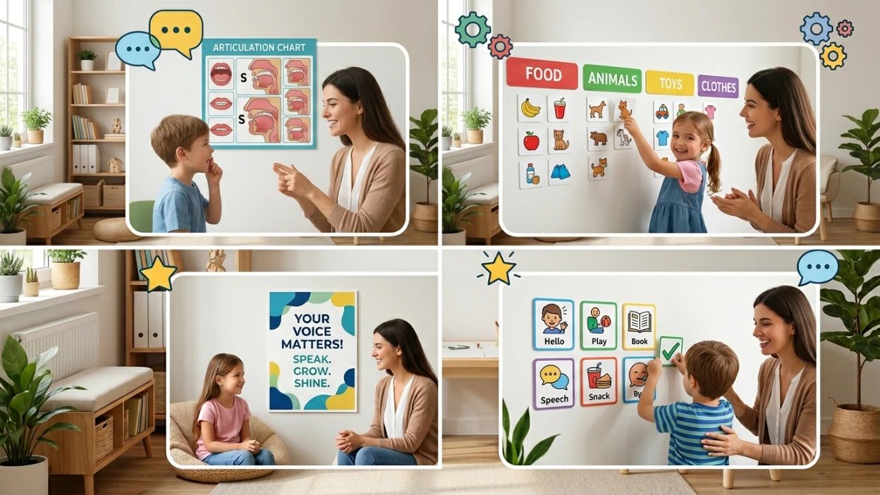 Seasonal Decoration Ideas for Speech Therapy Rooms