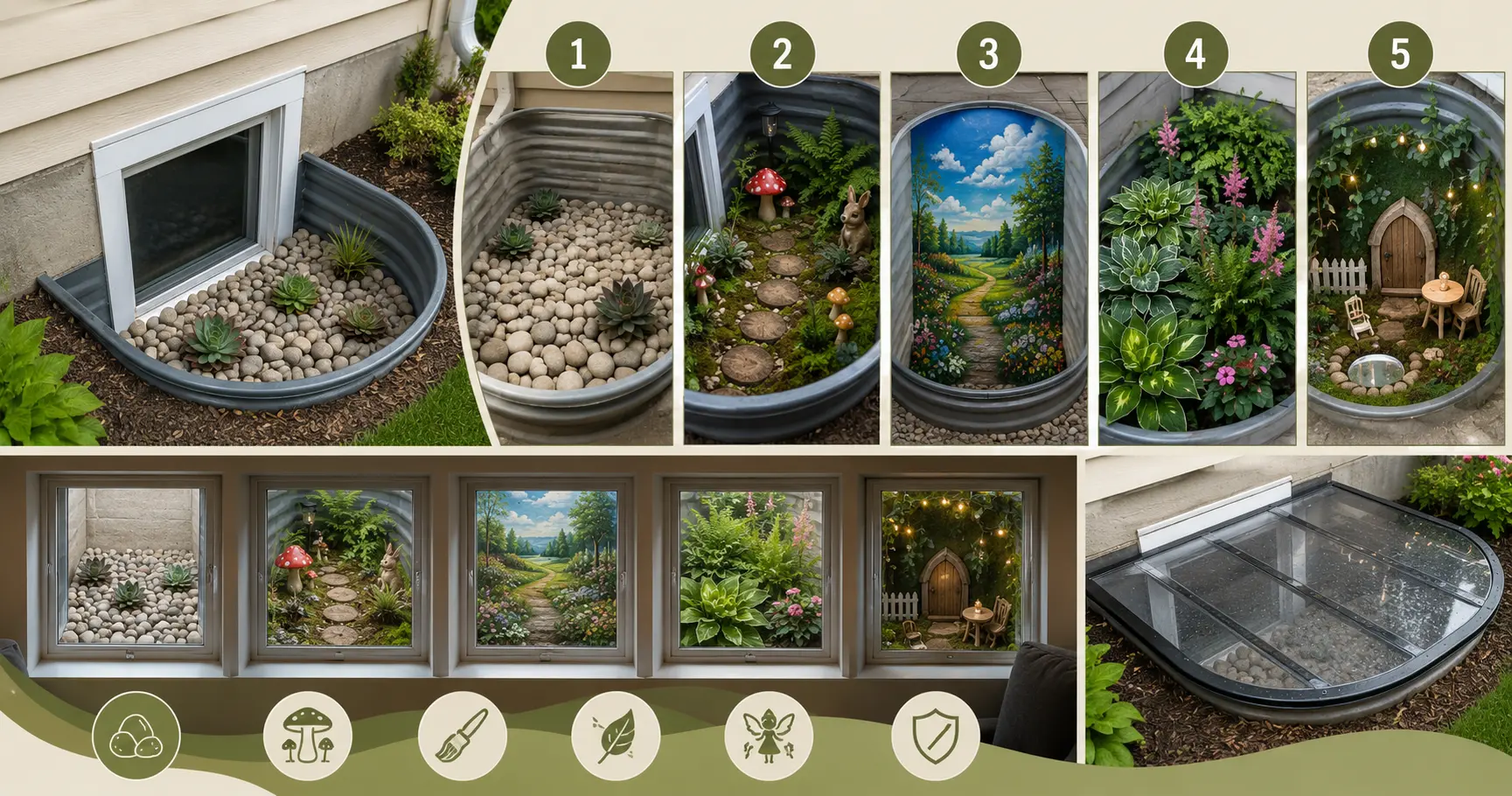 Basement Window Well Decorating Ideas: From Eyesore to Eye-Catcher