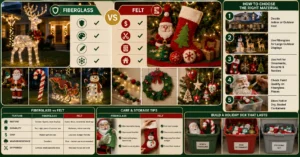 Christmas Decoration Materials: Fiberglass, Felt, and What Actually Lasts