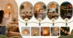 Decorating with Rattan Lights: How to Create Warm, Boho Ambiance at Home