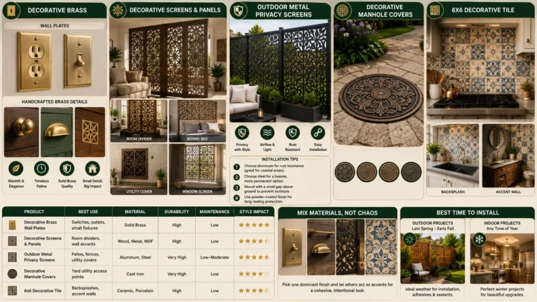 Decorative Brass, Panels & Screens: Elevate Every Room and Outdoor Space