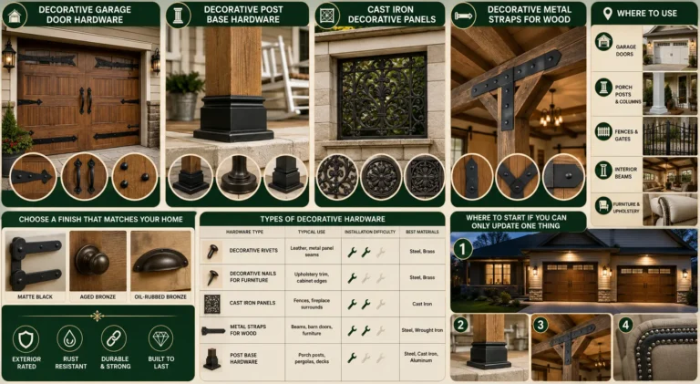 Decorative Metal Hardware: A Homeowner's Guide to Hinges, Rivets, and Panels